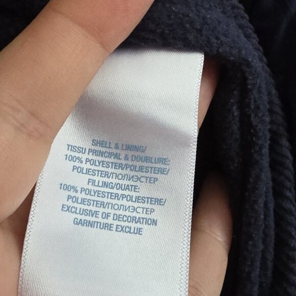 RALPH LAUREN | Layette Boys Quilted Barn Bunting Snowsuit Navy sz 6M - Picture 4 of 6